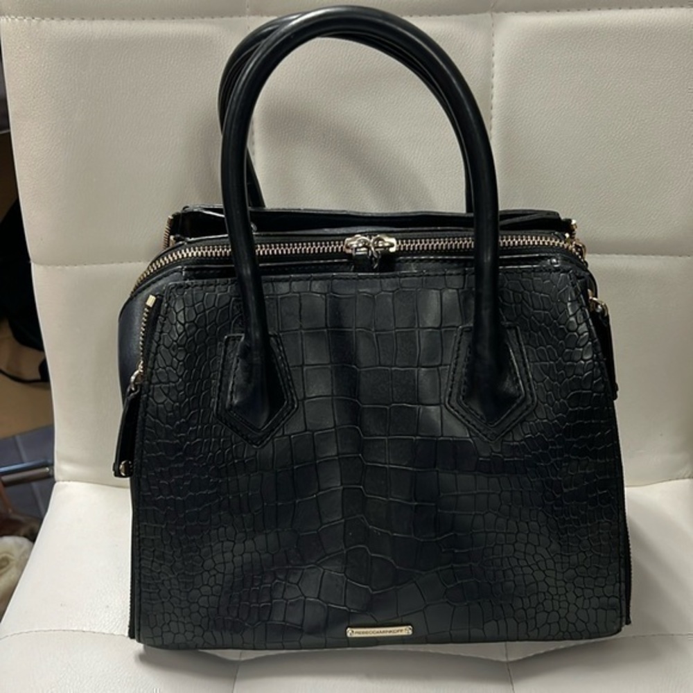 Absolutely beautiful Rebecca Minkoff purse very light stain on interior fabric